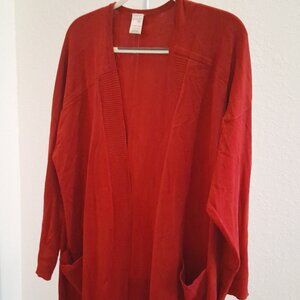 Open Front Cardigan with 2 Pockets by Terra & Sky